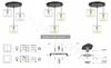 Pendant lamp, chandelier, ceiling lamp, lampshade, silver pattern