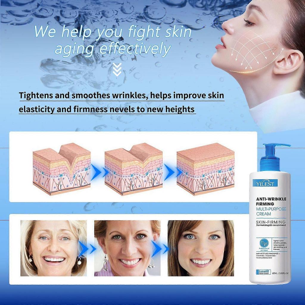 Anti-Wrinkle Firming Cream, Multi-Purpose Skin Tightening Rejuvenating Cream, Tightens and Smoothes Wrinkles, Helps Improve Skin Elasticity and Firmne