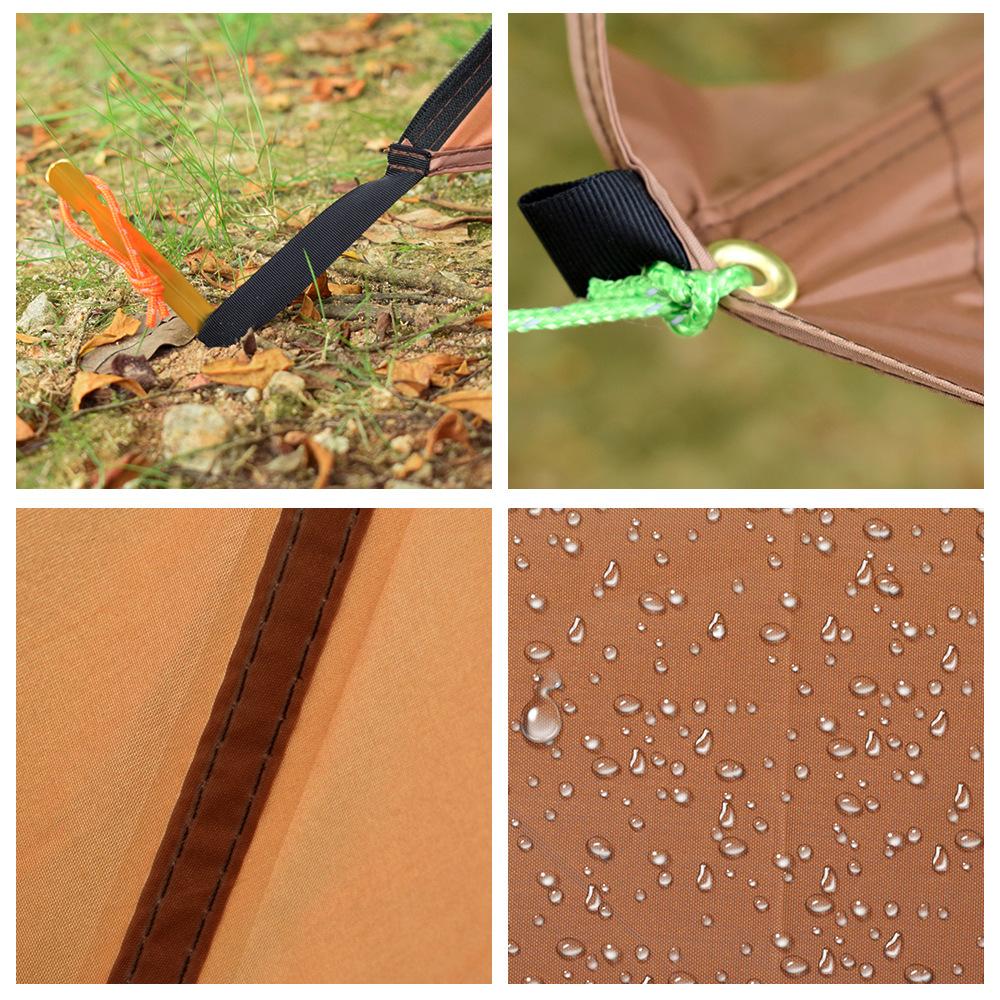 Camping Single Layer Two Person Tent Shelter 2 In 1 Windproof Light Weight Tent (No Poles)