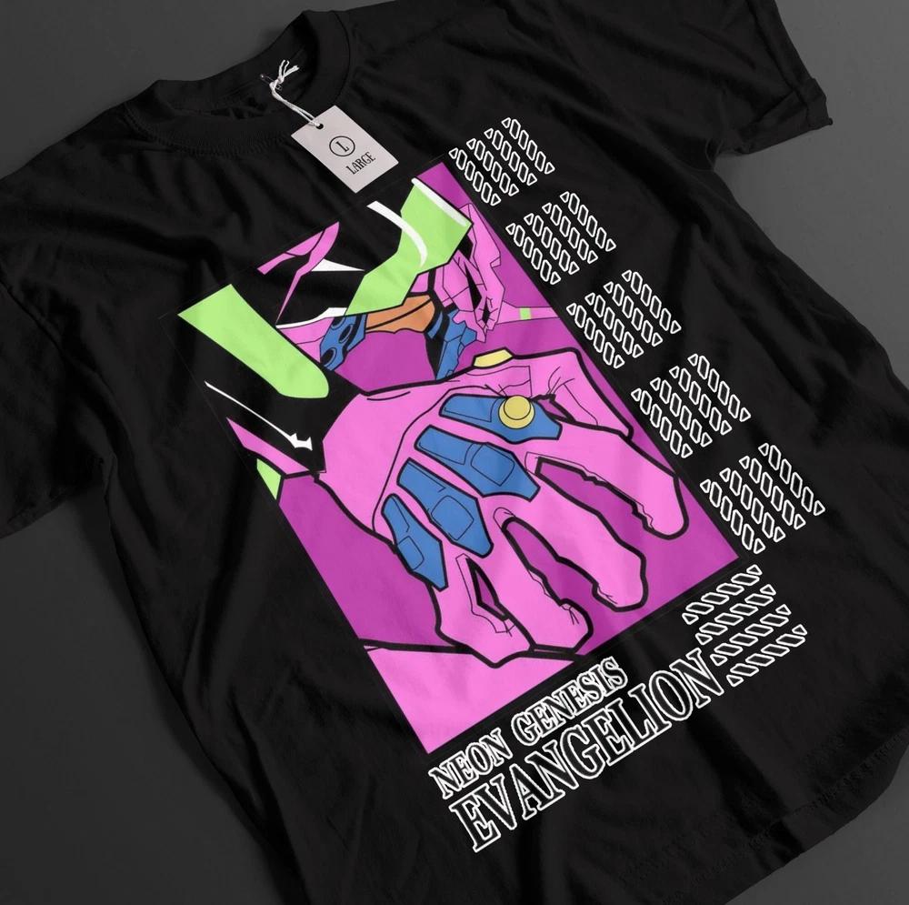 Футболка Neon Genesis Evangelion Футболка Ева Топ Синдзи Единица Мисато Аска Аниме Футболка