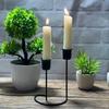 Half Heart Candlestick Holders Iron Metal Taper Candle Holders Decorative Candle Stands Home Decorations for Kitchen Table