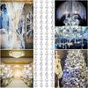 10pcs Acrylic Crystal Garland Strands Hanging Ornaments Chandelier Gem Bead Chain Octagon String for Christmas Wedding Centerpiece Party 16 Feet/14mm