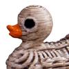 Маленькие готические коллекционные фигурки утки-скелета, крошечные смоляные фигурки для Хэллоуина, жуткие настольные украшения, миниатюрная костяная статуэтка для кладбища