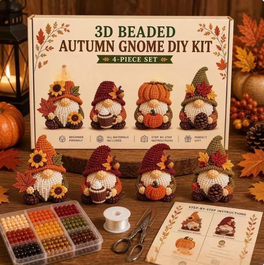 Petite 3D Beaded Animal Craft Kit, Handmade DIY Bead Set for Animal Handicraft Making