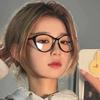 Spectacle Lens Power 0 To -400 Computer Eyeglasses Cat Eye Frame Finished Myopia Glasses  Student