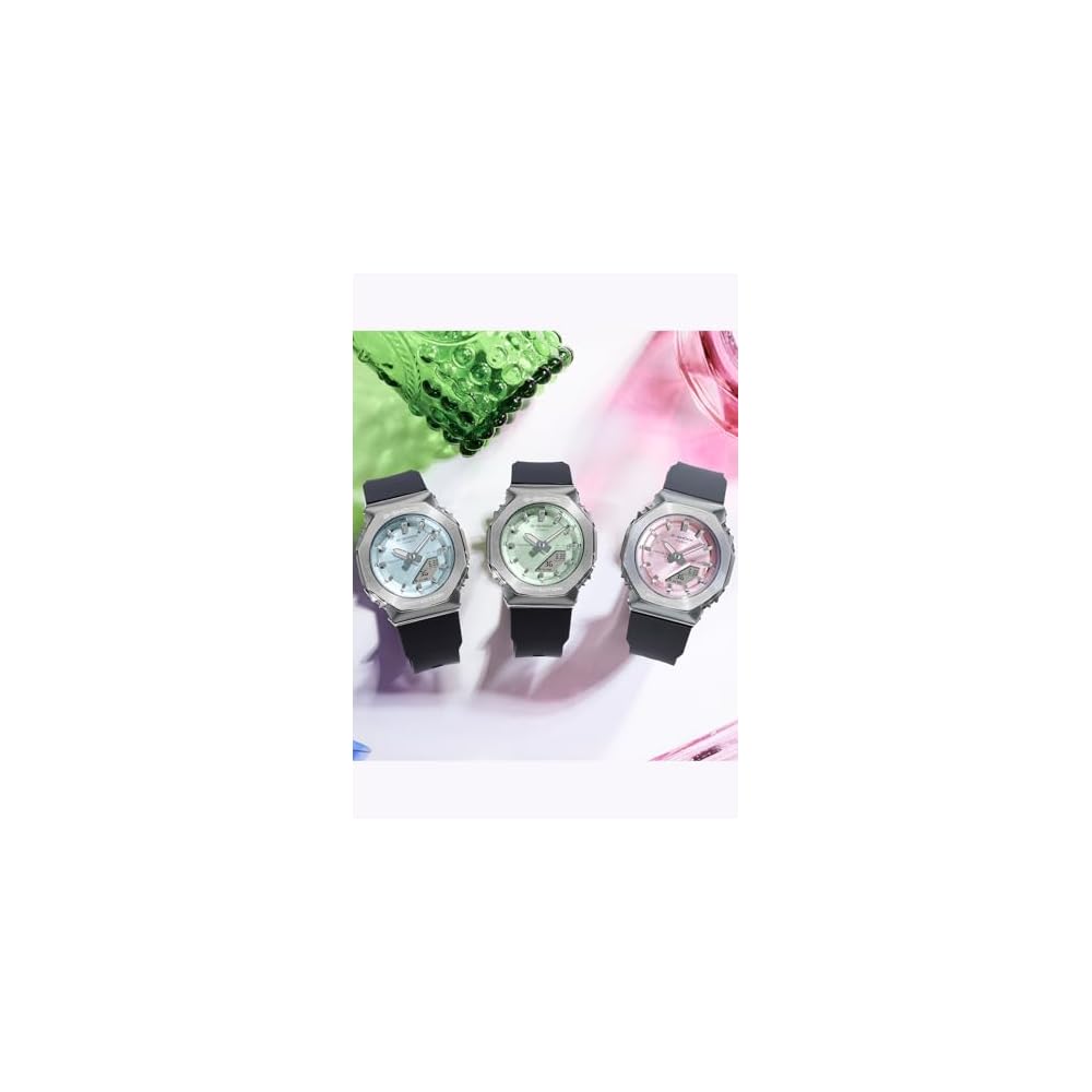Casio G-Shock GM-S2110-2AJF Женские часы с металлическим покрытием Синий биопластик