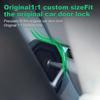 4-Pack Silicone Door Lock Buckle Protective Cover for Tesla Model 3 Y X S Highland Juniper Interior Moulding