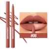 12 Color Matte Lip Liner Pencil Lipstick Long-Lasting Waterproof Lip Liner for Makeup