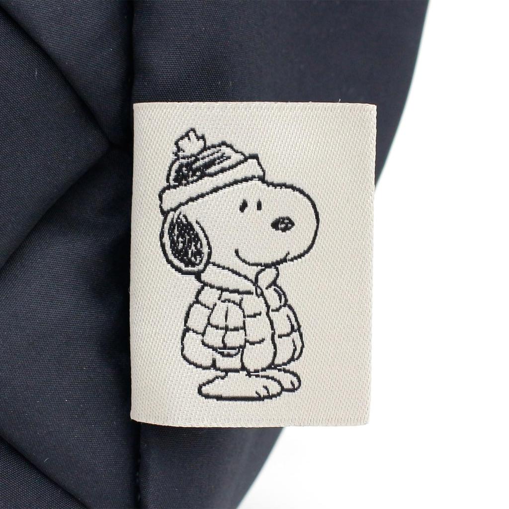 Hapitas Crescent Moon Shoulder Bag, Puffer Bag, Snoopy 6065, Women's, PN134, Puffer Black