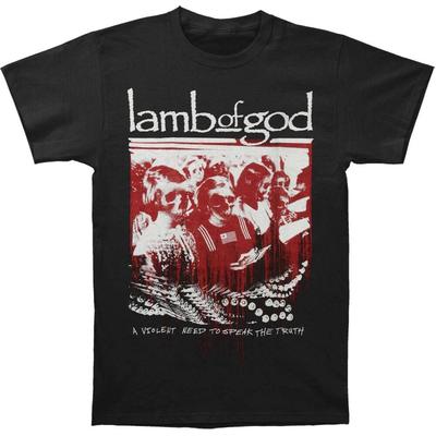 Черная футболка унисекс приталенного кроя Lamb Of God Enough Is Enough