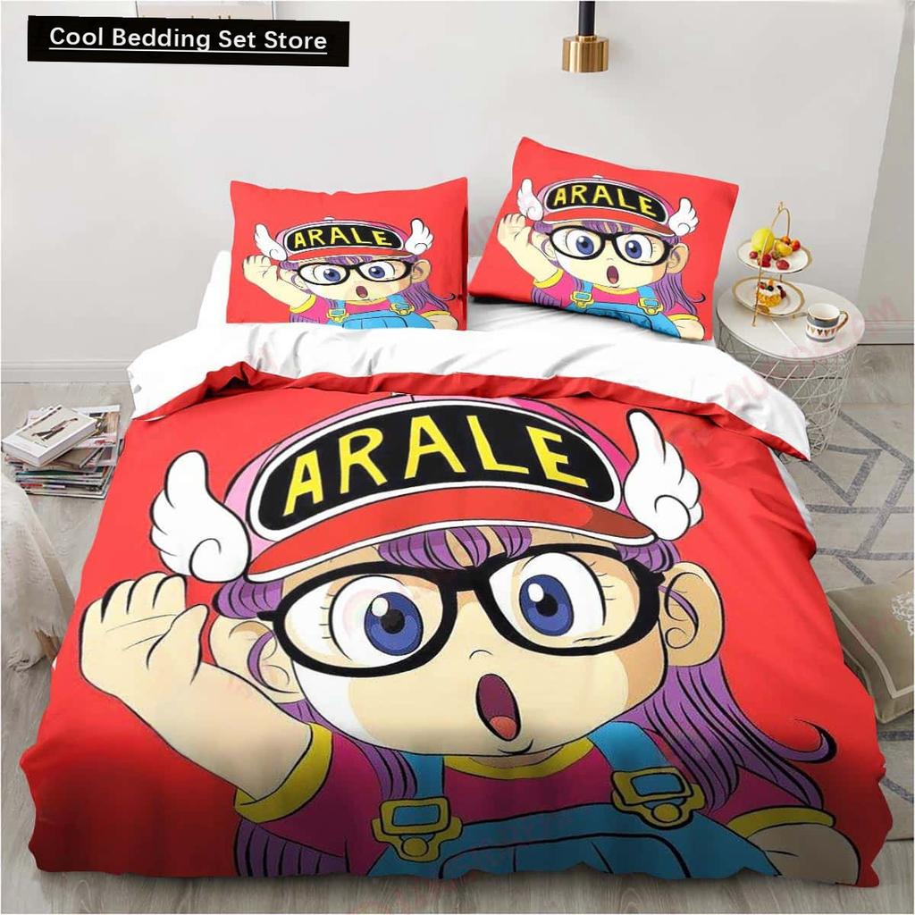 3D Мультяшный DR S-Slump Арале 2/3шт. Постельное белье Простыня Кинг Полуторный Двуспальный Детский Постельный Комплект Микрофибра или Полиэстер Комплекты Пододеяльников