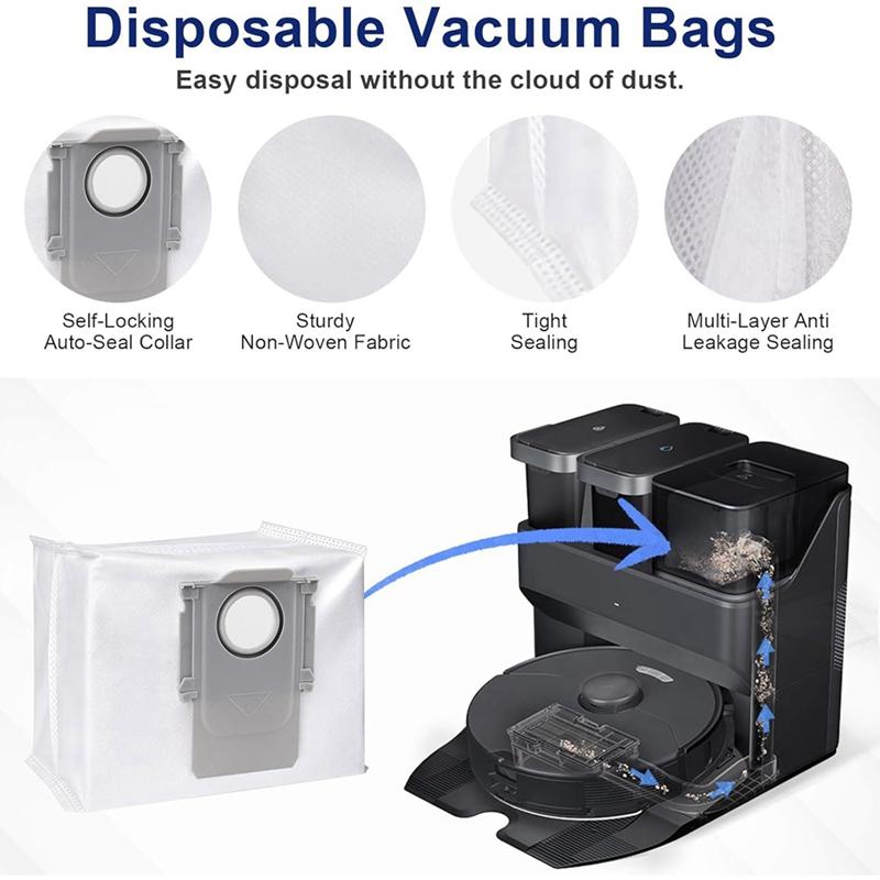 Для робота-пылесоса Roborock S7 Maxv Ultra/ S7 Max Ultra детали Основная боковая щетка Фильтр Hepa Салфетки для швабры Пылесборники