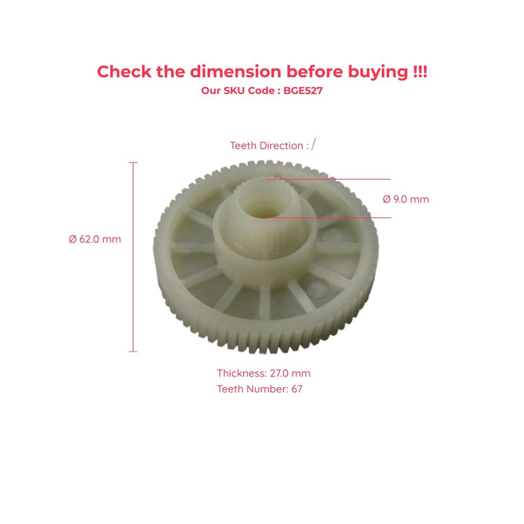 ESC Auto Parts EGE527 Стеклоподъемник Мотор Шестерня для Renault Master Диаметр:61,85 мм Быстрая отправка из Турции