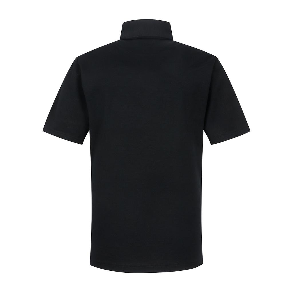 SUPERIOR Men'S Basic Collared T-Shirt Black (Imjdks20939)