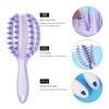 Plastic Hairdressing Comb 2 in  1 Openwork Comb High Quality Massage Comb  Wash Hair