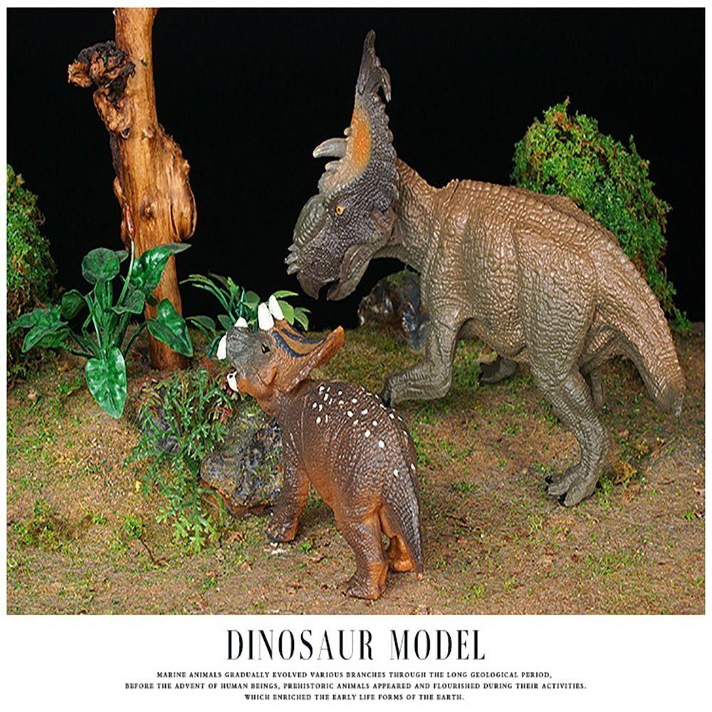 Multiple Sizes Dinosaur Model Rubber Dinosaur Action Figures Tyrannosaurus  Desktop Ornament