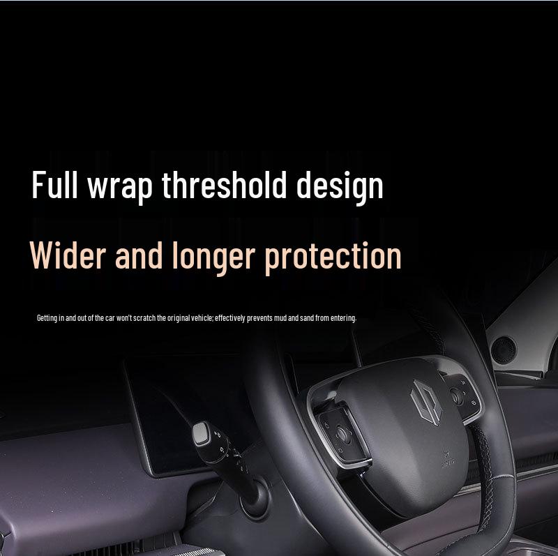 Коврики на пороги и пол Leapmotor C10 из ТПЭ: Модель 25/26, Полное покрытие, Двухслойный, Цвет оригинального автомобиля, Устойчив к грязи и износу.