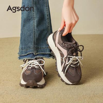 Ogu Shideng Женские Ретро Кроссовки на Толстой Подошве Forrest Gump 2025 - Осенние Повседневные Немецкие Тренеры