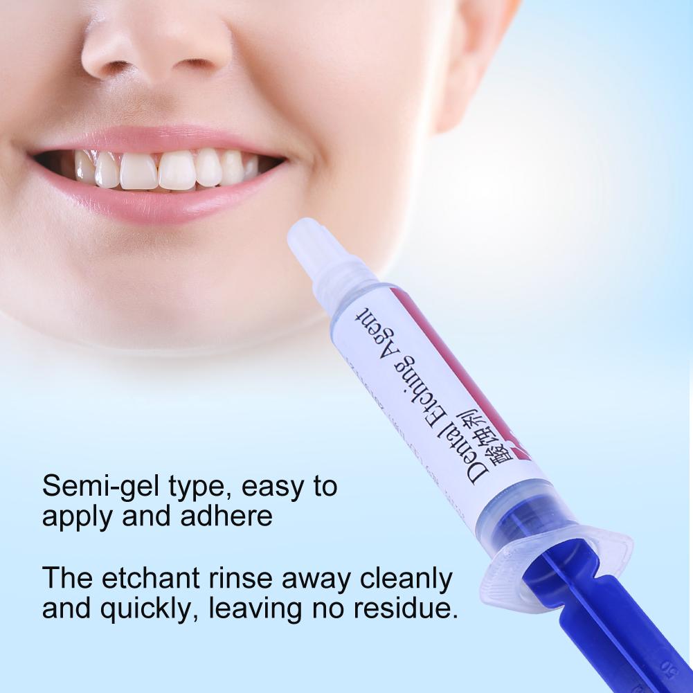 Дентальный травильный агент 37% Фосфорная кислота Травильный гель Шприц Набор инструментов для ухода за зубами