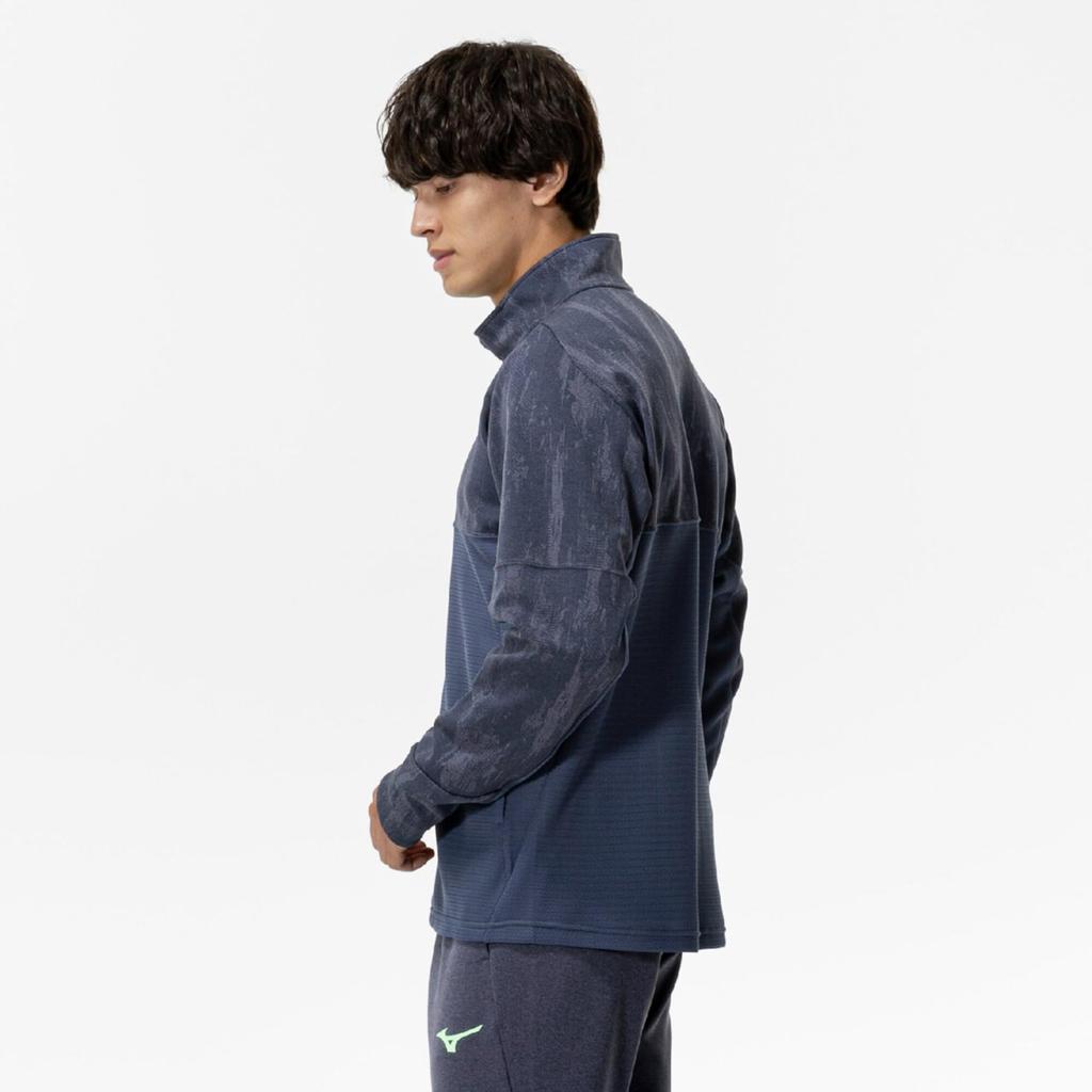 Mizuno Тренировочная одежда стрейч размера S, разминочная куртка, джерси, 32MCC005, унисекс, индиго,