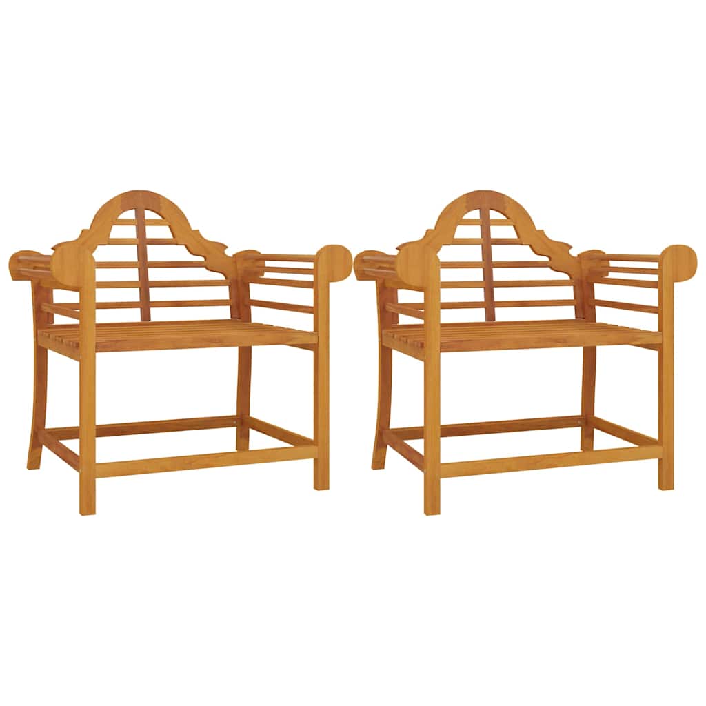 Garden Chairs 2 pcs. 91 x 62 x 94 cm Solid Teak Wood