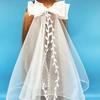Polyester Bow Veil Hair Hoop Mesh Bridal Tulle Portable Girls Head Gauze  Birthday Headdress