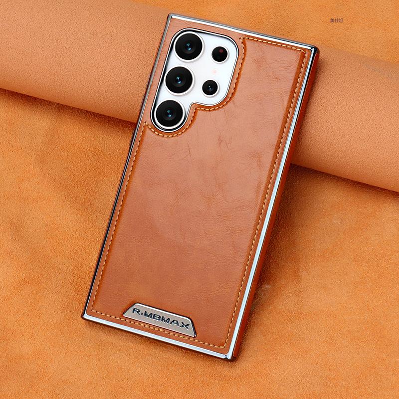 Применимо к чехлу для мобильного телефона Samsung s25edge, магнитное всасывание, защита от падения, полное покрытие, s26ultra, гальванизированный 24u, деловой, s23u, кожаный чехол