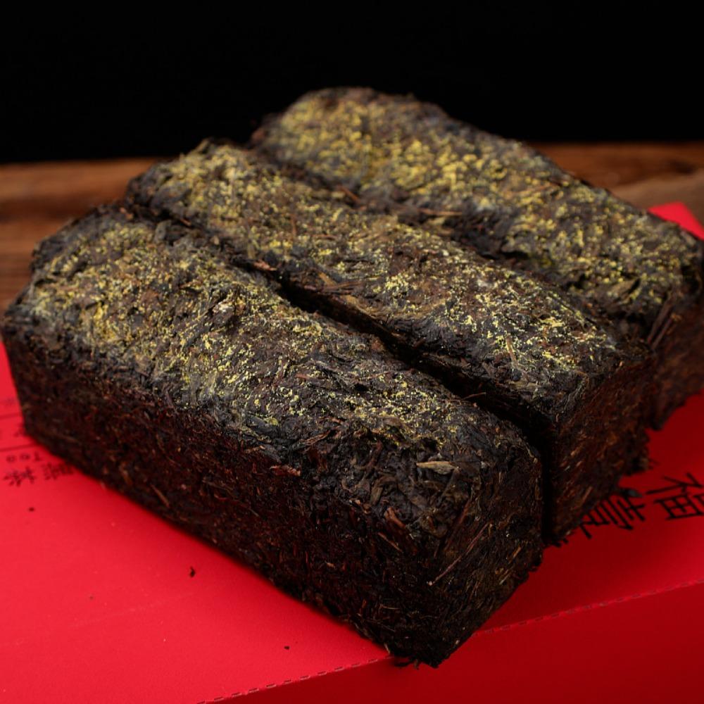 1kg Hunan Anhua Black Tea Handmade Brick Tea Tianjian JinhuaFu Brick Black Tea