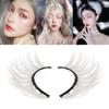 Cosplay Wispy Reusable Natural Fluffy False Lashes Cosplay False Eyelashes White Lashes