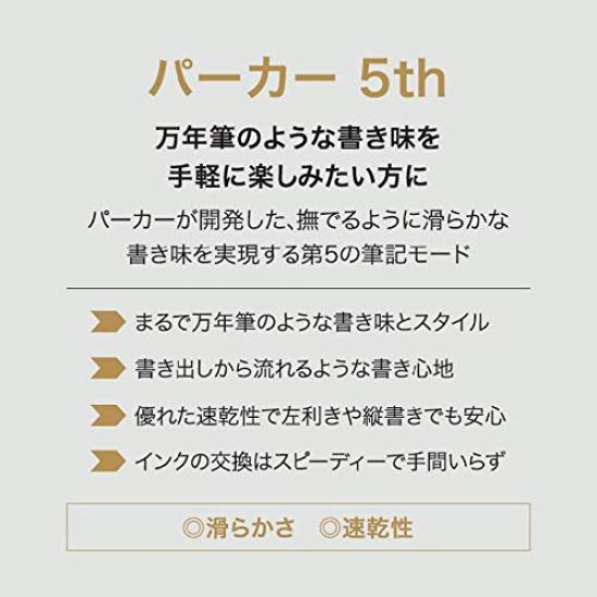 PARKER 5th Ingenuity Slim Глубокий Черный Тонкий Подарочный Официальный Номер Продукта 1975834 Ручка, Красный, Перо, На Водной Основе, В Коробке, Импортный,