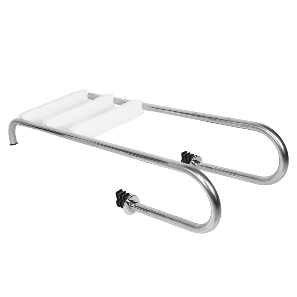 Pool 3Step Ladder Safety NonSlip Stair Pedal Stainless Steel Steps Swimming Bath Equipment