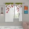 2pcs -Christmas decorations, Christmas trees, Christmas snowflakes print curtains, pole bag curtains, home decoration,