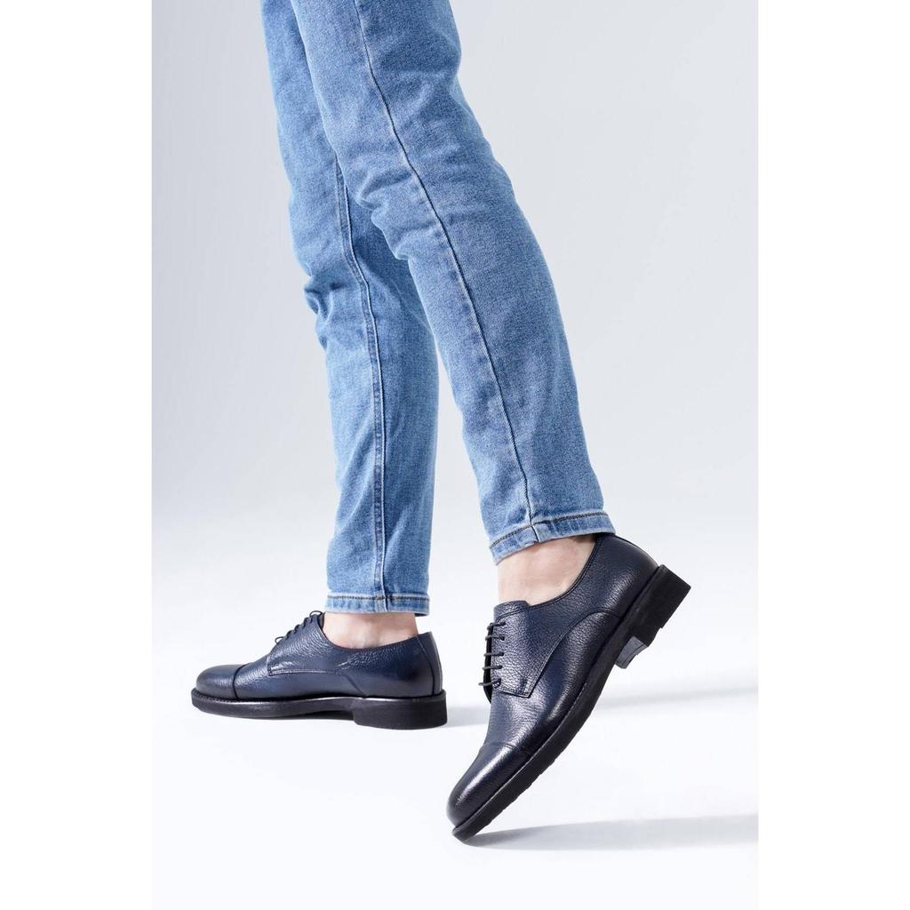 Классическая мужская обувь из натуральной кожи Дерби на шнуровке