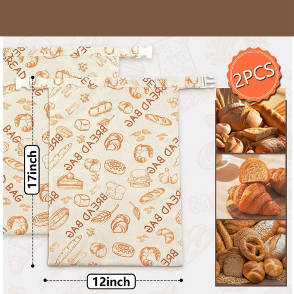 Reusable 1pc Cotton Bread Bags Keep Your Loaf Fresh for Days Sourdough Bread Bags for Homemade Sourdough Bread