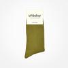 UNBDAY Women's 2-1 Gold Color Socks - Olive