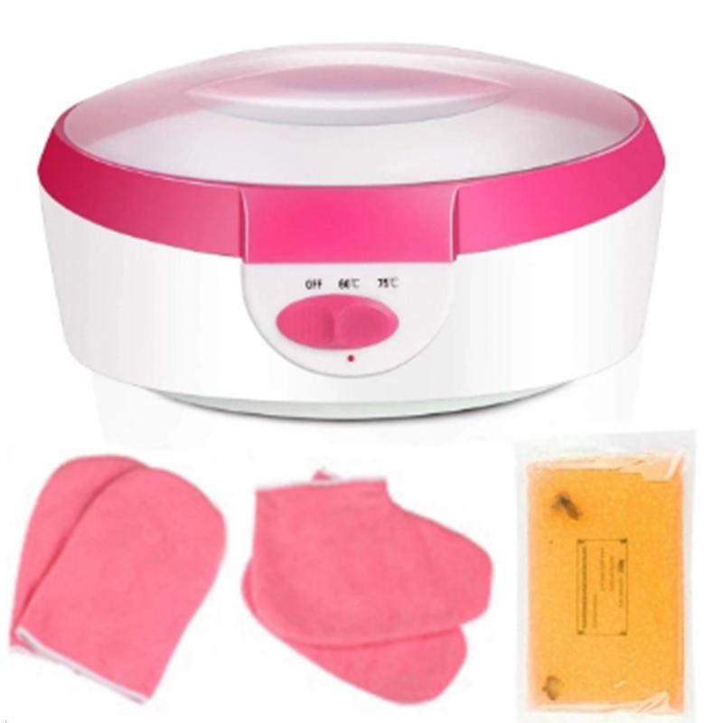 Warmer Wax Machine Paraffin Heater for Hand Foot Spa Skin Rejuvenation Pedicure Waxing Kit Therapy Bath Moisturizing with Gloves