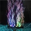 Aquarium Underwater Led Light Air Bubble Stone Colorful For Fish Tank Round Lamp
