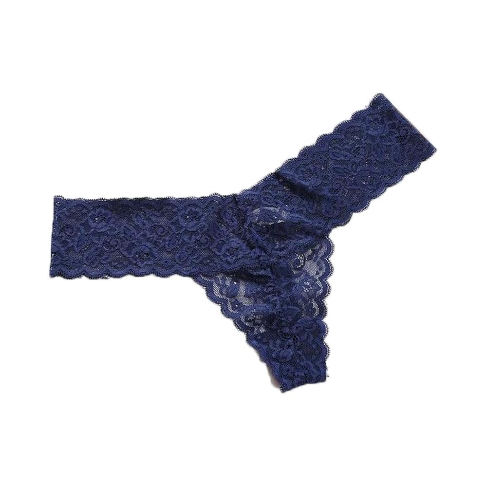 Breathable Low Waist Lace Seamless Panties Bow Transparent Underwear for Women Cotton Crotch Thong Mesh Lace Briefs Lady