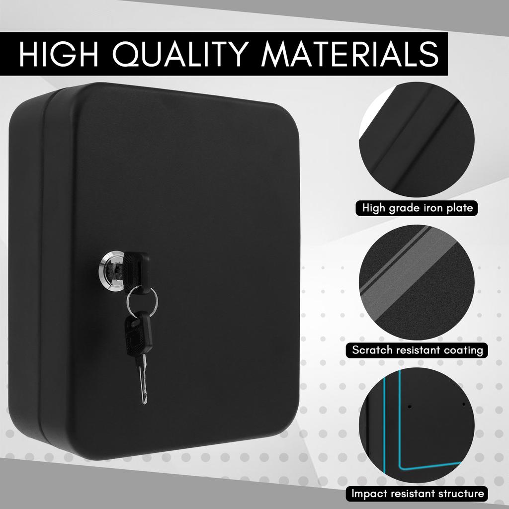 Ключница с замком Шкаф для ключей 20 крючков Настенный ящик для хранения ключей Органайзер для ключей для автодилера Управляющего недвижимостью Горячий