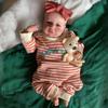 49 см готовая кукла Reborn Baby LouLou Awake Open Eyes из мягкой ткани, тело, реалистичная кукла возрождения, 3D краска, кожа, фигурка ручной работы, игрушки для детей, подарок на день рождения