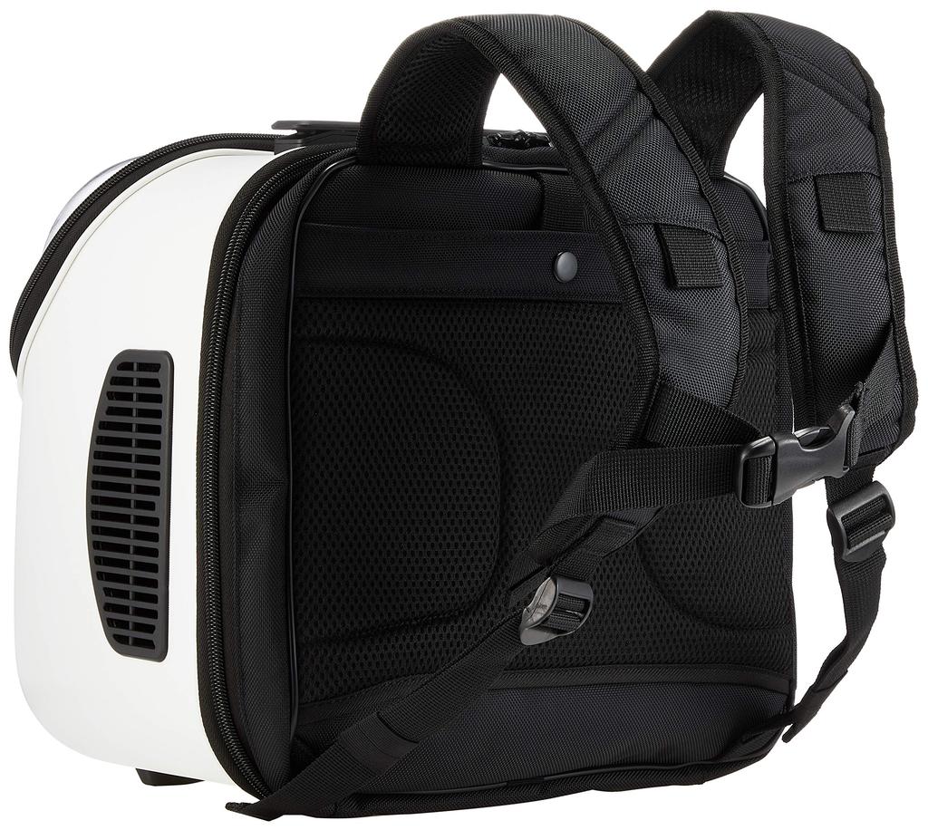 GEX OSOTO Traveler Backpack For Pets Jr. Carrier, Lightweight, Polycarbonate, 4-Way Type, White,