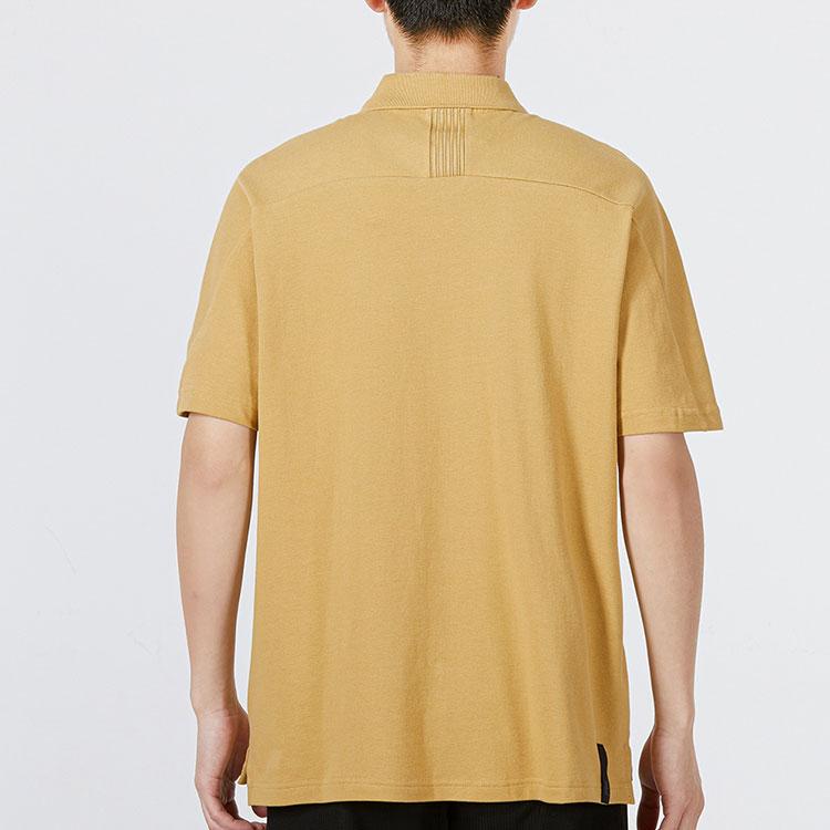 Adidas Рубашка поло с логотипом, мужские топы, желтый HE5165