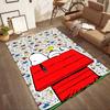 Snoopy Dreams In Colorful Land Square rugs are a great choice for living rooms, bedrooms, home décor, and as gifts.