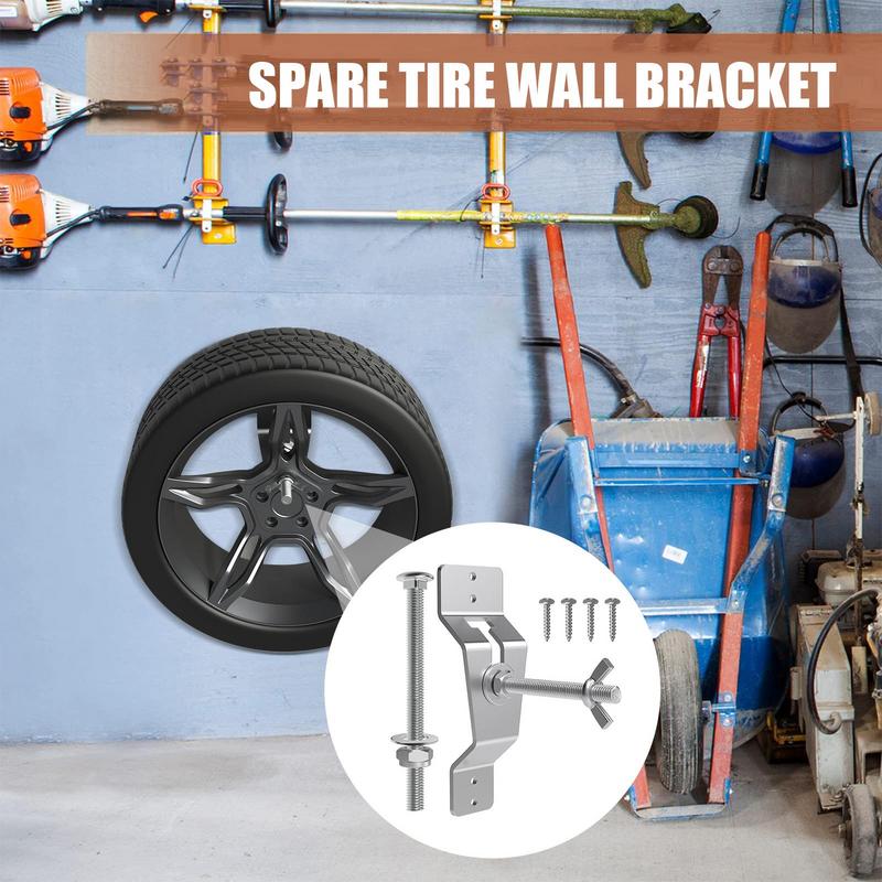 Настенное крепление для запасного колеса Держатель для колеса и шины для автомобильного прицепа Аксессуары Настенный держатель для запасного колеса для грузового фургона