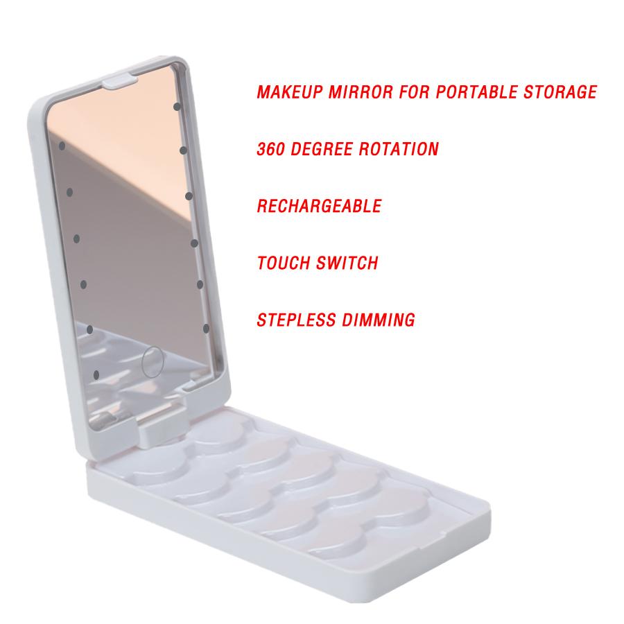 Светодиодное зеркало для макияжа с лампой настольного типа Интернет знаменитости заполняющее световое зеркало Ins Style Dormitory Desktop портативное туалетное зеркало