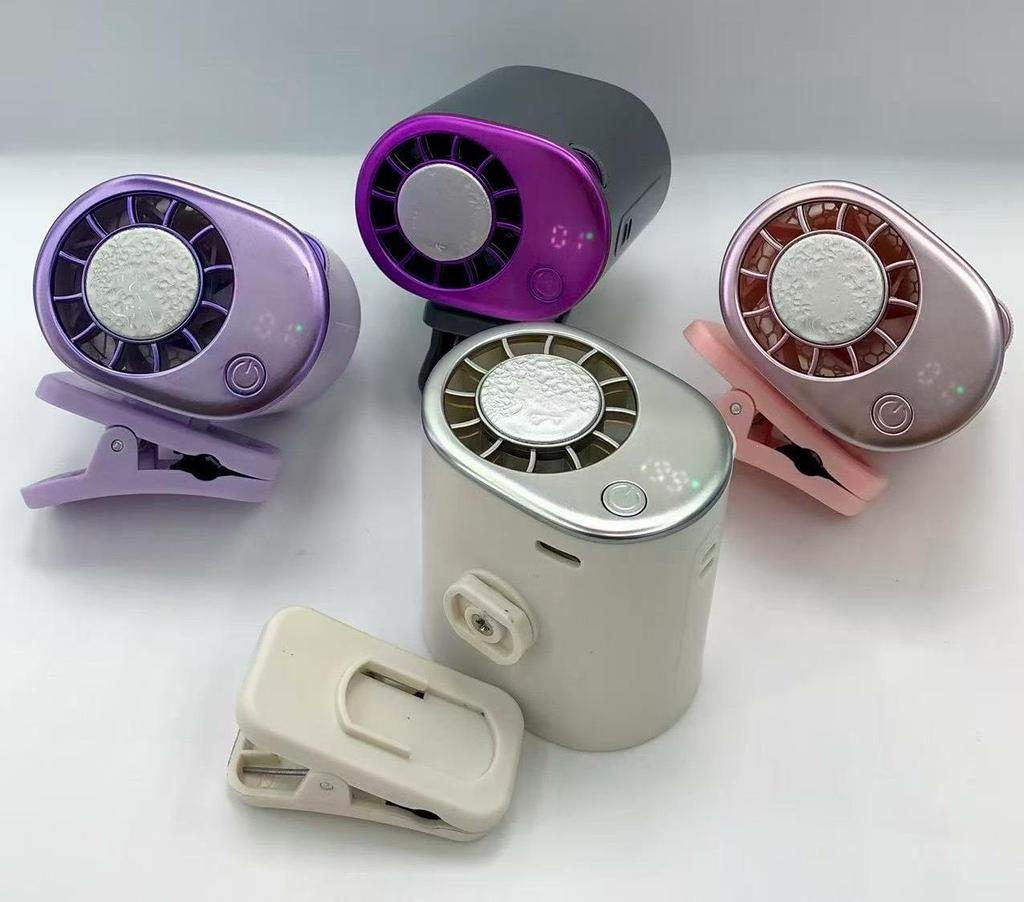 2026 Cooling Ice Pack Waist Fan: Portable Clip-On for Waist/Umbrella, Outdoor Semiconductor Cooling Device.