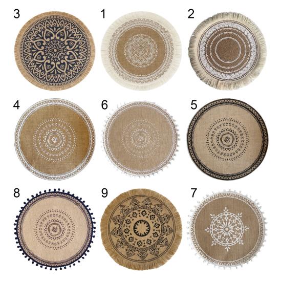 Подставки из ротанга, теплоизоляционные коврики ручной работы из хлопка и льна, обеденный стол, нескользящая подставка для столовых приборов для кухни