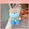Trendy Original Jinnew Keychain With Soft Plush Cartoon Animal Designs In Style Denim