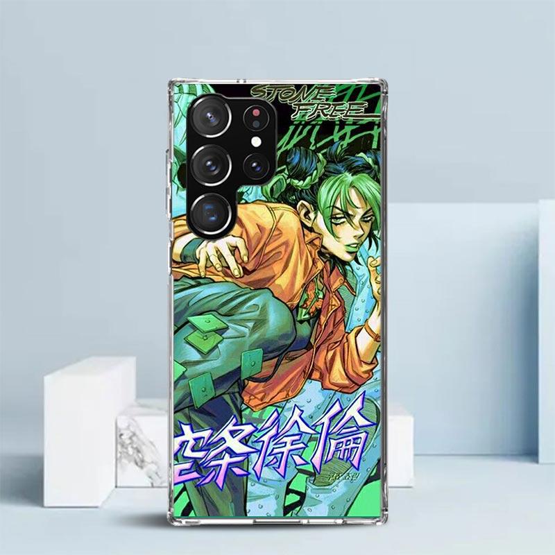Чехол для телефона JoJo's Bizarre Adventure Джолин Куджо для Samsung Galaxy S24 S25 Edge S26 Ultra S22 S23 Plus S21 + S20 FE Мягкий ТПУ Задняя панель