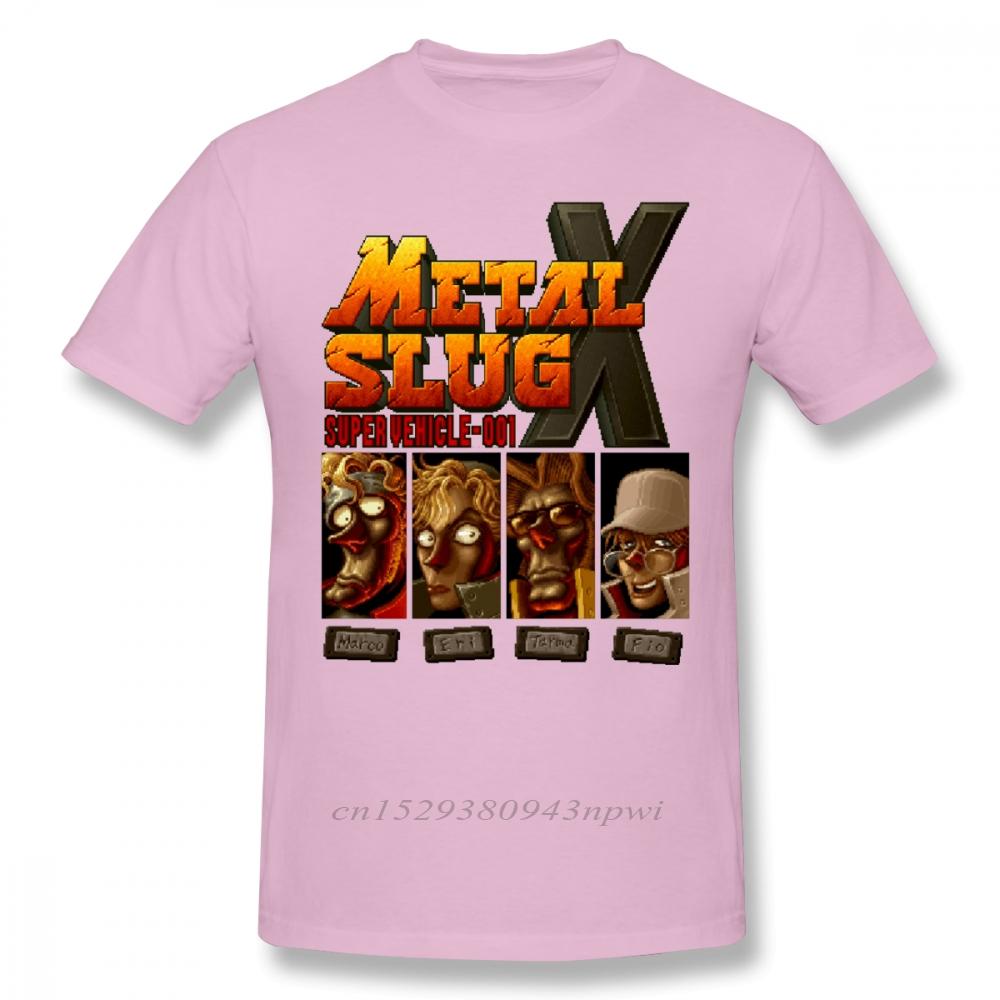 Novelty Game Metal Slug X T Shirt Retro Play Homme Tee Shirt Free Shipping Camiseta Fashionable 100% Cotton